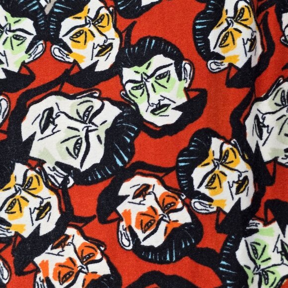 LuLaRoe Halloween TC2 Leggings With Dracula-Themed Print - Picture 4 of 5